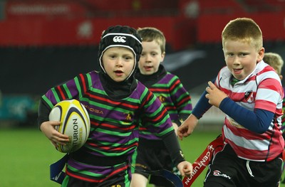 071016 - Ospreys v Blues - GuinnessPro12 -Half time tag rugby at The Ospreys
