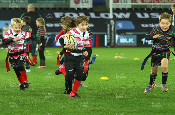 071016 - Ospreys v Blues - GuinnessPro12 -Half time tag rugby at The Ospreys