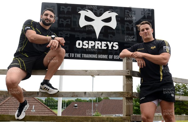 020713 - Ospreys Media Interviews and Training -New signings Tito Tebaldi and Jeff Hassler at the Ospreys training HQ at Llandarcy