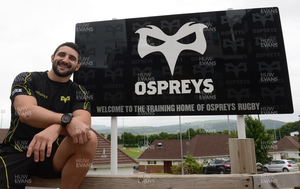 020713 - Ospreys Media Interviews and Training -New signing Tito Tebaldi at the Ospreys training HQ at Llandarcy