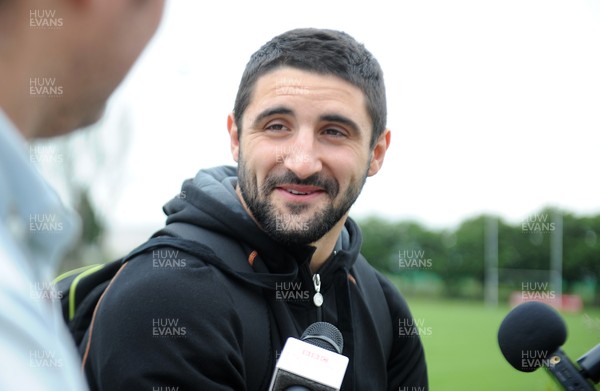 020713 - Ospreys Media Interviews and Training -Ospreys' new signign Tito Tebaldi talks to reporters