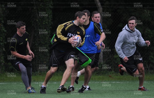 020713 - Ospreys Media Interviews and Training -Ryan Jones during training