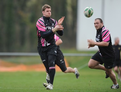 06.04.10 - Ospreys Rugby Training - Nikki Walker in action during training. 