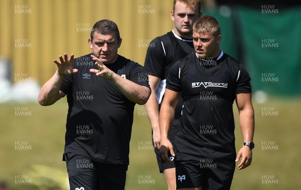 190721 - Ospreys Rugby Preseason - Toby Booth during training