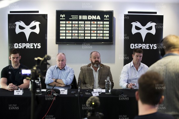 291119 - Ospreys Rugby Press Conference - Interim Captain Dan Lydiate, Chairman Rob Davies, Managing Director Andrew Millward and Forwards Coach Carl Hogg