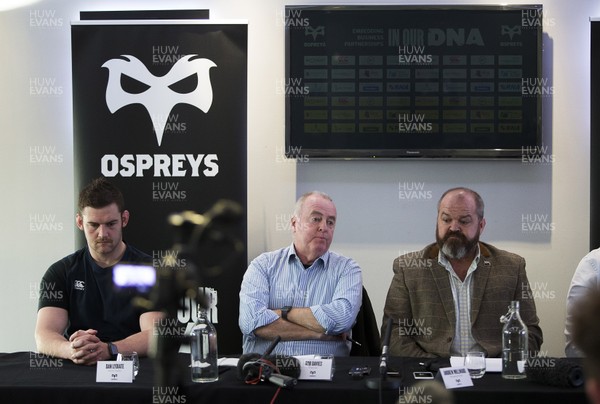 291119 - Ospreys Rugby Press Conference - Interim Captain Dan Lydiate, Chairman Rob Davies and Managing Director Andrew Millward