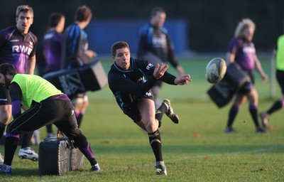 15.11.11 - Ospreys Rugby Training - Rhys Webb during training. 