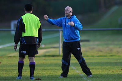 15.11.11 - Ospreys Rugby Training - Ospreys coach Steve Tandy during training. 