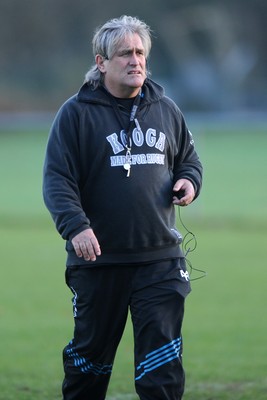 15.11.11 - Ospreys Rugby Training - Ospreys Director of Coaching Scott Johnson during training. 