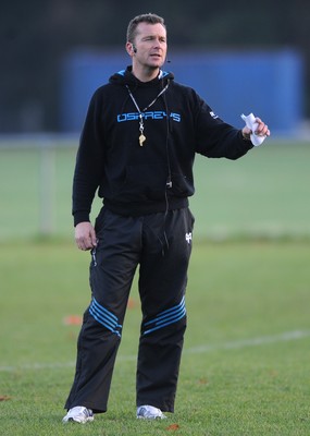 15.11.11 - Ospreys Rugby Training - Ospreys Head coach Sean Holley during training. 