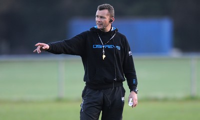 15.11.11 - Ospreys Rugby Training - Ospreys Head coach Sean Holley during training. 