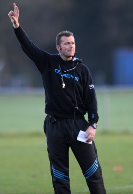 15.11.11 - Ospreys Rugby Training - Ospreys Head coach Sean Holley during training. 