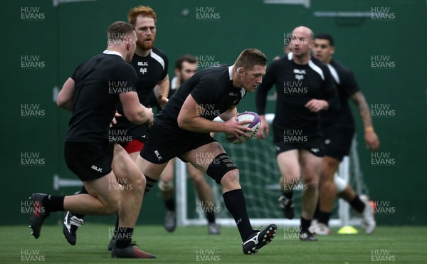 170117 - Ospreys Rugby Training - Lloyd Ashley during training by Chris Fairweather/Huw Evans Agency