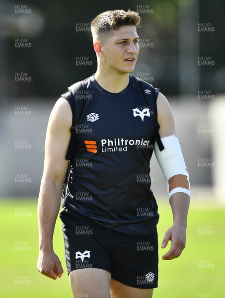 220322 - Ospreys Rugby Training at Stellenbosch Academy of Sport - Max Nagy of Ospreys during a training session in South Africa