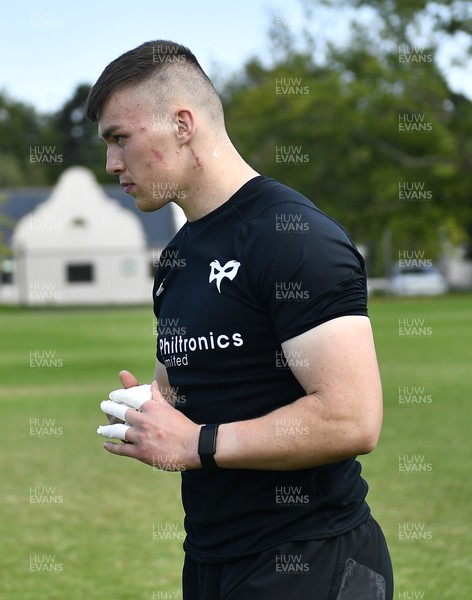 220322 - Ospreys Rugby Training at Stellenbosch Academy of Sport - Will Hickey of Ospreys during a training session in South Africa