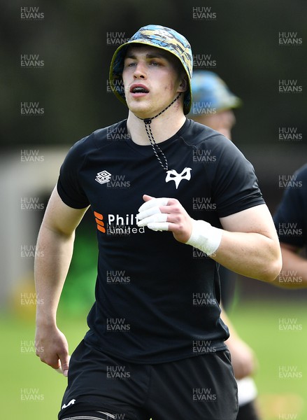 220322 - Ospreys Rugby Training at Stellenbosch Academy of Sport - Will Hickey of Ospreys during a training session in South Africa