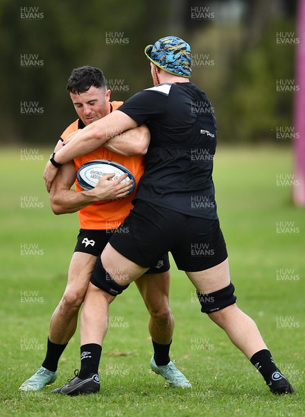 220322 - Ospreys Rugby Training at Stellenbosch Academy of Sport - Luke Morgan of Ospreys during a training session in South Africa