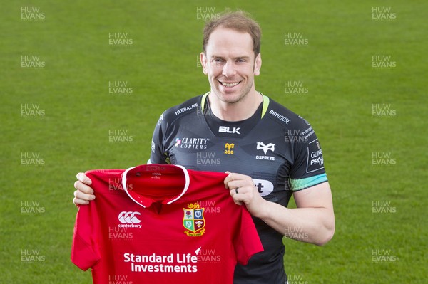 200417 -  Alun Wyn Jones after being named in the British & Irish Lions squad 2017 to tour New Zealand