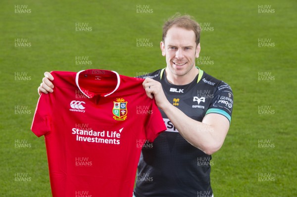 200417 -  Alun Wyn Jones after being named in the British & Irish Lions squad 2017 to tour New Zealand