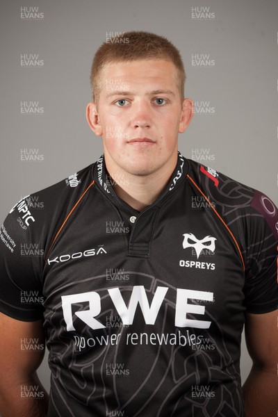 130813 - Ospreys Squad, Management and Staff Portraits 2013-14 - Lloyd Peers