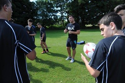 080714 - Ospreys Summer Camp -Ospreys squad give a skills master class