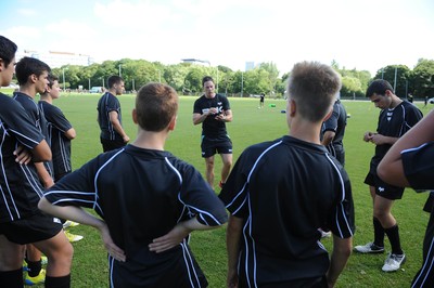 080714 - Ospreys Summer Camp -Ospreys squad give a skills master class