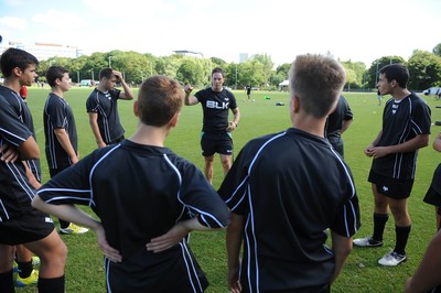 080714 - Ospreys Summer Camp -Ospreys squad give a skills master class