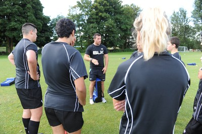 080714 - Ospreys Summer Camp -Ospreys squad give a skills master class