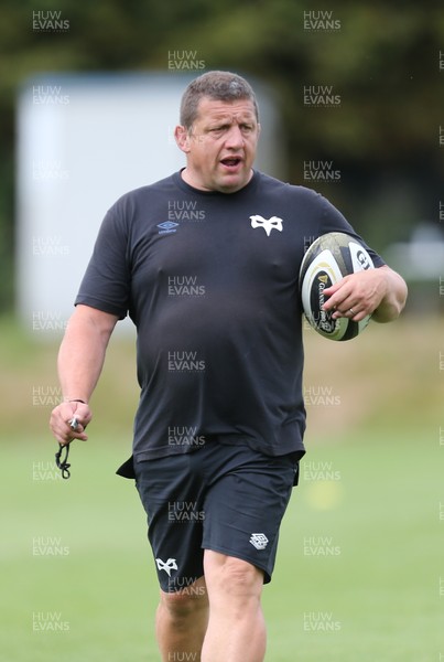 270721 - Ospreys Training session - Head coach Toby Booth during training session
