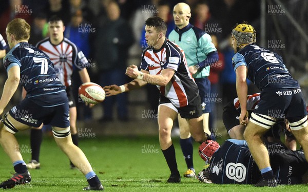 180117 - Ospreys Under 18s v Blues Under 18s - Sam Cambriani of Ospreys by Ben Evans/Huw Evans Agency