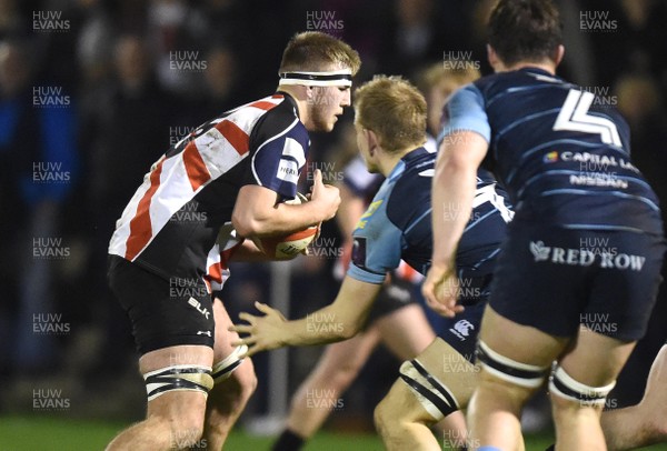 180117 - Ospreys Under 18s v Blues Under 18s - Will Griffiths of Ospreys scores try by Ben Evans/Huw Evans Agency