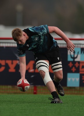 160225  Ospreys U18s v Dragons U18s, WRU Regional Age Grade Semi Final - Alfie Thomas of Ospreys scores try