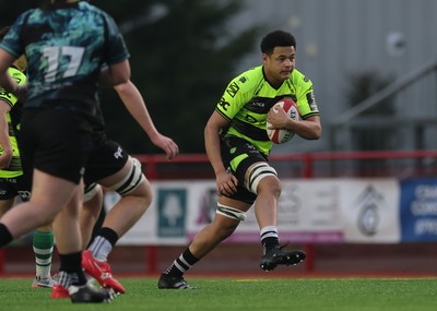 160225  Ospreys U18s v Dragons U18s, WRU Regional Age Grade Semi Final - Sam Morgan of Ospreys charges forward