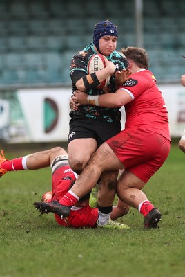080226 - Ospreys U18 v Scarlets U18, WRU Regional Age Grade Championship - Josh Drew of Ospreys attacks