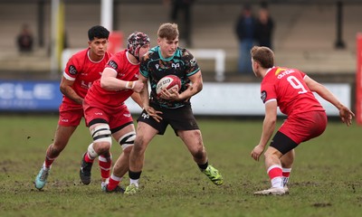 080226 - Ospreys U18 v Scarlets U18, WRU Regional Age Grade Championship - Zac Mizen of Ospreys