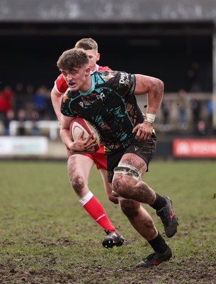 080226 - Ospreys U18 v Scarlets U18, WRU Regional Age Grade Championship - Sam Morgan of Ospreys races in to score the second try