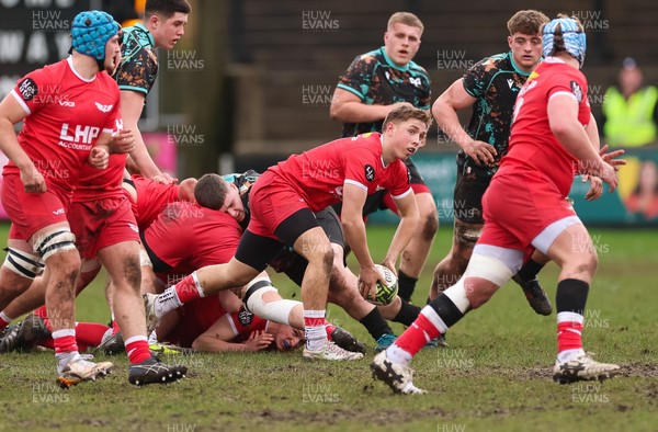 080226 - Ospreys U18 v Scarlets U18, WRU Regional Age Grade Championship - Aled Skyrme of Scarlets