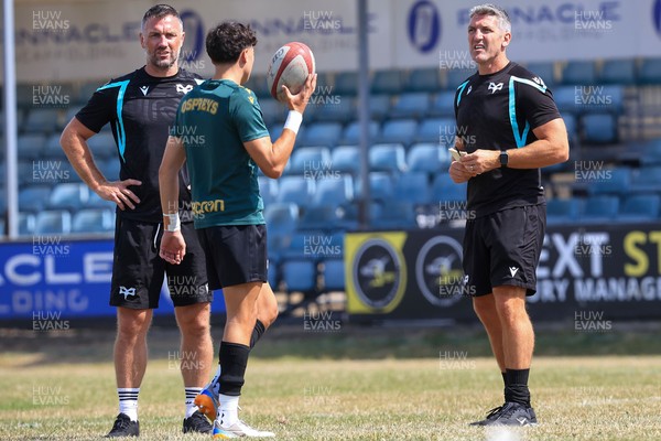 160826 - Ospreys U18 v Scarlets U18 - WRU Regional Age Grade Championship -  Ospreys U18 coach James Hook