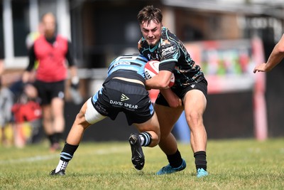 240825 - Ospreys U18s v Cardiff Rugby U18s - Kaiden Brooks of Ospreys 