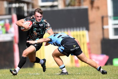 240825 - Ospreys U18s v Cardiff Rugby U18s - Cian Evans of Ospreys 
