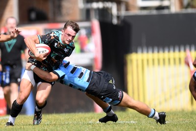 240825 - Ospreys U18s v Cardiff Rugby U18s - Cian Evans of Ospreys 