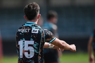 240825 - Ospreys U18s v Cardiff Rugby U18s - Cian Evans of Ospreys 