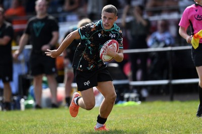 240825 - Ospreys U18s v Cardiff Rugby U18s - Dylan Quinn of Ospreys 