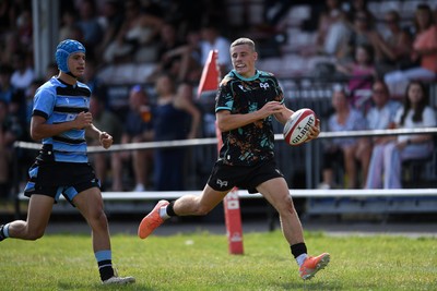 240825 - Ospreys U18s v Cardiff Rugby U18s - Dylan Quinn of Ospreys 