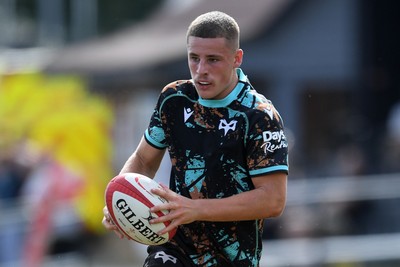 240825 - Ospreys U18s v Cardiff Rugby U18s - Dylan Quinn of Ospreys 