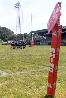 240825 - Ospreys U18s v Cardiff Rugby U18s - Ospreys huddle