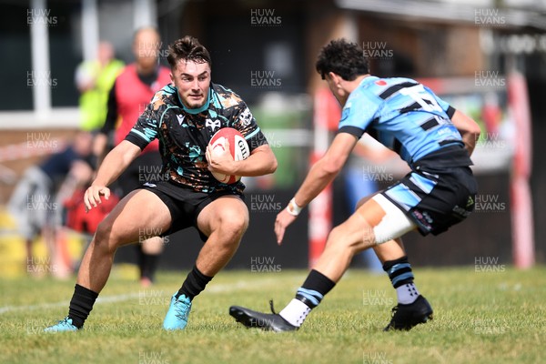 240825 - Ospreys U18s v Cardiff Rugby U18s - Kaiden Brooks of Ospreys 