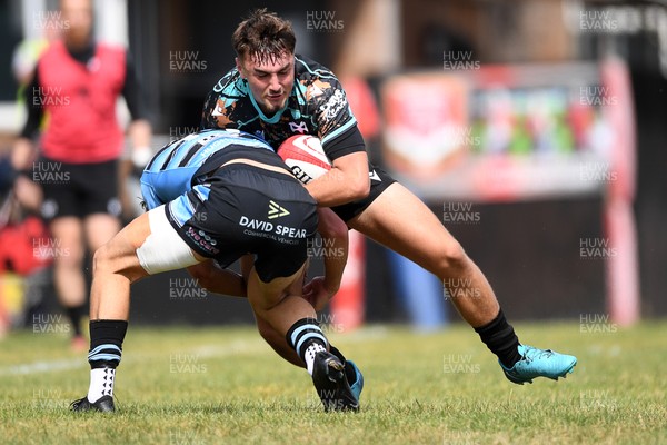 240825 - Ospreys U18s v Cardiff Rugby U18s - Kaiden Brooks of Ospreys 