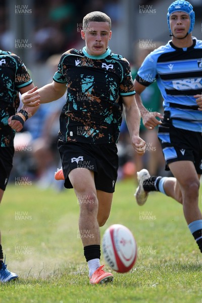 240825 - Ospreys U18s v Cardiff Rugby U18s - Dylan Quinn of Ospreys 