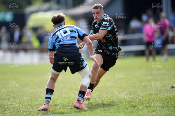 240825 - Ospreys U18s v Cardiff Rugby U18s - Dylan Quinn of Ospreys 